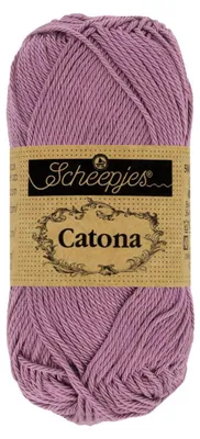 Produktbild von Catona Garn 50g 240 Amethyst von Scheepjes - Baumwolle, Wolle, Handarbeit