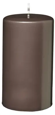 Zdjęcie produktu dla Świeczki stożkowe z płaską główką, kolor mokka, 150 x Ø 50 mm, 12 sztuk