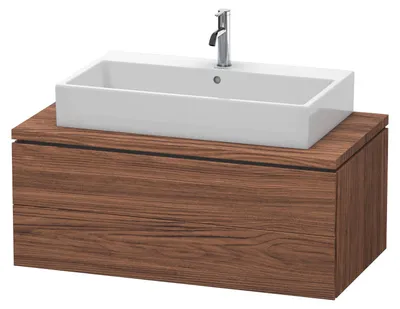Produktbild von Konsolenunterschrank L-CUBE 400x1020x547mm nussbaum dunkel nussbaum dunkel
