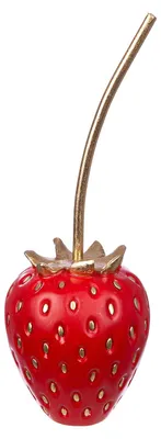 Immagine prodotto di Gilde, oggetto decorativo, fragola, "Frutilla", polietilene, rosso, confezione da 2, altezza 28,5 cm, diametro 11 cm. Codice: 34495. Codice a barre: 4063387344958