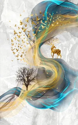 Produktbild von TPFLiving Kunstdruck LW-08 (OHNE RAHMEN) Poster - Leinwand - Wandbild - Hochauflösender Giclée-Druck, langlebig und hochwertig - Abstrakte Motive -  - Größe: 10x15cm