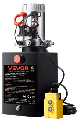 Obrázok produktu pre VEVOR Hydraulické čerpadlo Hydraulic Power Pack 12 V Hydraulický agregát 1600 W, jednočinné hydraulické čerpadlo Hydraulic Power Pack, 3 Gal Tank Hand Pump Hydraulic Power Pack, pre výťahy, vysokozdvižné vozíky atď.