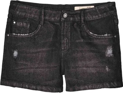 Produktbild von Esmara Jeans Shorts kurze Hose Sommerhose Used Look Slim-fit Schwarz 38