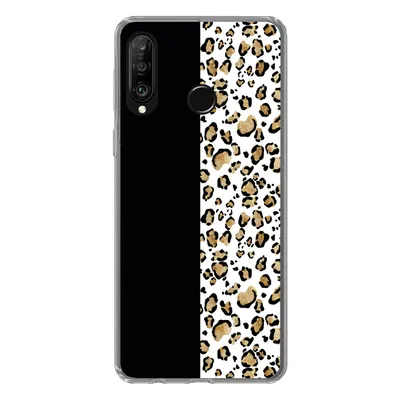 Produktbild von MuchoWow® Handyhülle Schutzhülle Hülle für Huawei P30 Lite Panther Druck - Tiere - Aquarell Silikon Softcase Handy Hülle - Handyhülle