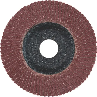 Produktbild von Metabo Lamellenschleifteller 125 mm P 40, Normalkorund, Stahl, NE-Metalle, gewölbte Ausführung 10 Stk