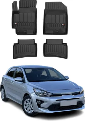 Obrázek produktu pro 2017-2024 Kia Rio HB Podlahové rohože TPE černé 4 ks
