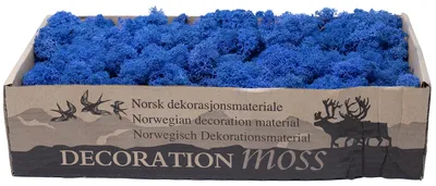 Produktbild von Karton Islandmoos Royal-Blau 500g