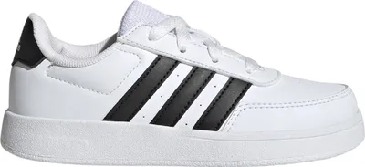 Produktbild von Adidas Breaknet 2.0 K Kinder Classic Tennis Sneaker Sportschuhe Kinderschuhe weiss/schwarz HP8956, Schuhgröße:38 2/3 EU