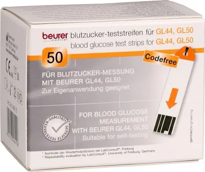 Produktbild von Beurer Gl44/gl50 Teststreifen 50 St