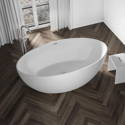 Immagine prodotto di Vasca da bagno freestanding DESTINO - Acrilico - Bianco, lucido - 175 x 100 x 58 cm