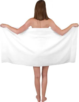 Produktbild von Betz Duschtuch 70 x 140 cm PREMIUM 100% Baumwolle Liegetuch Strandtuch Farbe: weiß