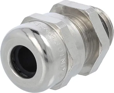 Immagine prodotto di Raccordo filettato M12x1,5 SMS-M12 in ottone (CuZn) nichelato, lunghezza filettatura 6,5 mm - 1 pezzo