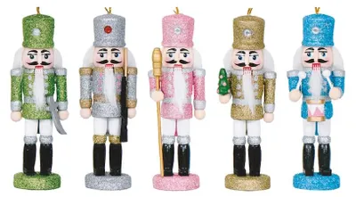 Zdjęcie produktu dla Zawieszka Nutcracker, Dziadek do orzechów 5 szt, 13 cm M13511