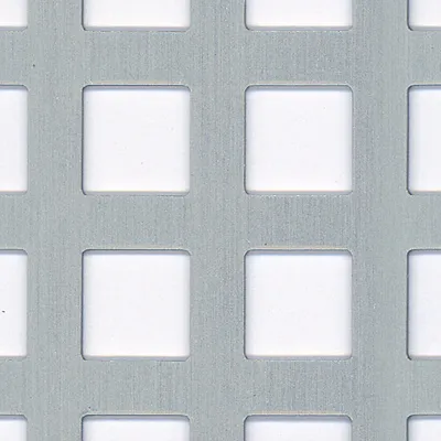 Zdjęcie produktu dla Płyta perforowana Alberts | perforacja kwadratowa | aluminium, anodowane na srebrno | 250 x 500 x 0,8 mm | zestaw 2 szt