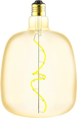 Image de LED Spiral Filament V140 Vase 4,9W = 28W E27 Or 300lm blanc extra chaud 1800K VARIABLE