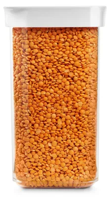 Produktbild von EMSA Optima, Container, Rechteckig, 1,6 l, Transparent, Weiß, Styrol-Methylmethacrylat (MS), Thermoplastisches Elastomer (TPE), 55 °C
