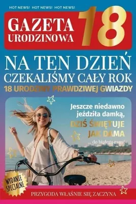 Produktbild von Karnet zur Geburtstagszeitung "Osiemnastka" – Armin Style