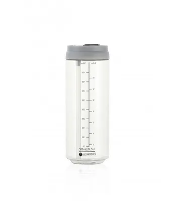 Produktbild von LES ARTISTES A-1916 Klare Can'it-Reiseflasche 500ml, dunkelgrau