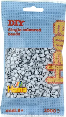 Zdjęcie produktu dla Hama 207-70 Hama Bügelperlen midi, hellgrau, im Beutel