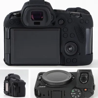 Zdjęcie produktu dla INF Czarne Silikonowe Etui Ochronne do Aparatu Canon 70D DSLR