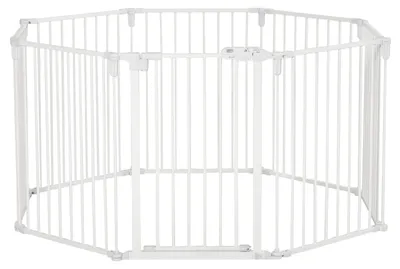 Produktbild von Welpenauslauf Freigehege Schutzgitter mit Tür, klappbar 60x76cm | Für Welpen Innen