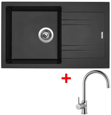 Obrázek produktu pro Sinks LINEA 780 Metalblack + Vitalia