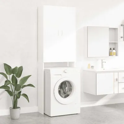 Produktbild von vidaXL Waschmaschinenschrank Weiß 64x25,5x190 cm