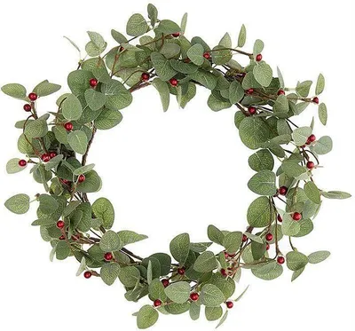 Image de Couronne de baies rouges 25,5 cm