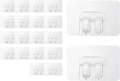 Obrázek produktu pro 20ks silných lepicích spon bez hřebíků -6 * 4cm