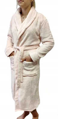 Obrázok produktu pre Dámske župany - cestovný župan do sauny Fluffy župan do sauny, ružový, L/XL
