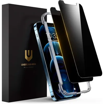 Productafbeelding van UNBREAKcable Privacy Screen Protector voor iPhone 12/12 Pro, 6,1 inch [2-pack]