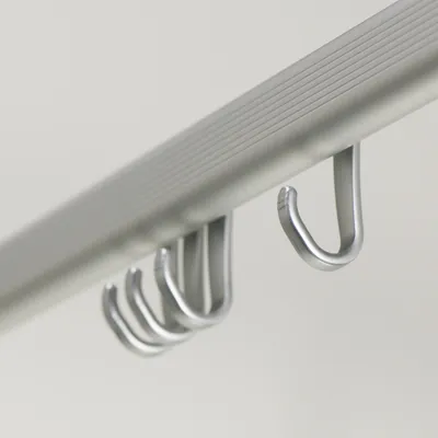 Produktbild von Sealskin Komplett-Set Easy-Roll-Duschvorhangstange Aluminium, Maße: 170x80 cm, 90x90x90 cm, 90x90xcm, 80-240 cm, inklusive Deckenstütze und Haken, Farbe: chrom matt , 276623005