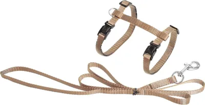 Image de Karlie Art Sportiv Plus Harnais pour chats avec laisse 110cm, Couleur:beige