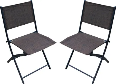 Produktbild von 2er Set Bistrostuhl klappbar Balkonstuhl Gartenstuhl Terrassenstuhl Stoffbezug