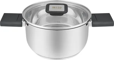 Image de Resto Kitchenware Anser, 1,6 l, Rond, Noir, Acier inoxydable, Bakélite, Acier inoxydable, Acier inoxydable, Noir