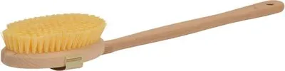 Produktbild von Badebürste mit abnehmbarem Griff - Holz Badebürste aus Plastikborsten, ergonomisch für Dusche und Badewanne, ideal für Massage von Nacken, Schultern und Rücken.