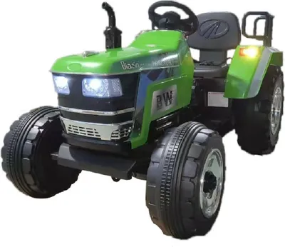 Image de Voiture électrique pour enfants - Tracteur électrique grand - Batterie 12V7A,2 moteurs 35W avec télécommande 2,4Ghz-Vert