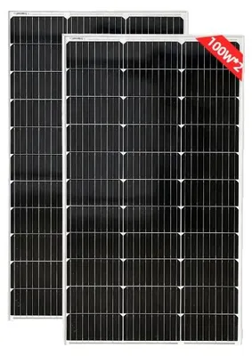 Zdjęcie produktu dla Panele słoneczne, wysoka wydajność, trwała konstrukcja, 100W * 2