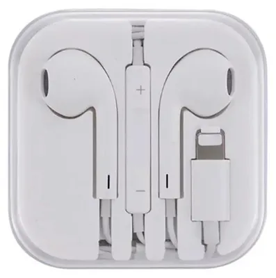Obrázek produktu pro Sluchtka Lightning pro iPhone, s vkonnmi basy, mikrofon, bl barva
