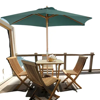 Imagen del producto de Sombrilla de jardín, tejido impermeable, protección UV, color verde