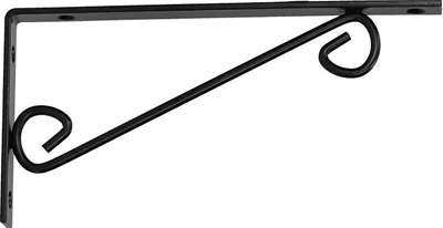 Produktbild von Regalhalter 250x125mm Regalträger Regalwinkel Wandkonsole Antik Retro schwarz