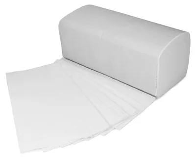 Image de 4000 serviettes de bain à deux épaisseurs, pliées en zigzag