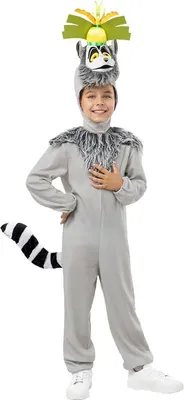 Produktbild von Madagascar – King Julien Kostüm für Kinder Kindergröße: 98-104
