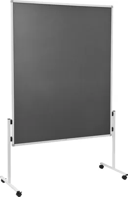 Produktbild von Moderačná tabuľa plstená 150x120 cm ECONOMY sivá neskl.