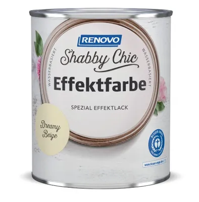 Produktbild von Renovo Effektfarbe Vintage Shabby Chic 0,75L Innen dreamy beige
