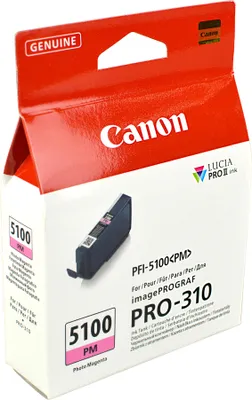 Produktbild von Canon PFI-5100 PM, Foto magenta, 14,4 ml, 1 Stück(e), Einzelpackung