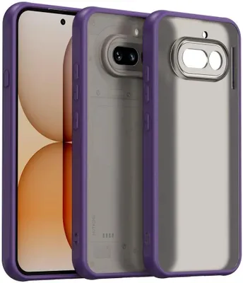 Produktbild von Hülle für Nothing Phone (4a) - Phonesta AirFrost Semi-Transparent Back Cover - Matt Lila