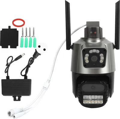 Produktbild von 8MP-Überwachungskamera für den Außenbereich, HD-WLAN, 360-Grad-PTZ-Bewegungserkennung, 2-Wege-Sprech-Nachtsicht, IP66, wasserdicht, 110–240 V