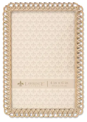 Goldener Bilderrahmen 10x15 cm, Metall, mit Glas