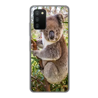 Produktbild von MuchoWow® Handyhülle Schutzhülle Hülle für Samsung Galaxy A03s Koala - Blätter - Kinder - Jungen - Mädchen Silikon Softcase Handy Hülle - Schutz